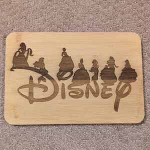 Disney Princesses Bamboo Cutting Board NEW